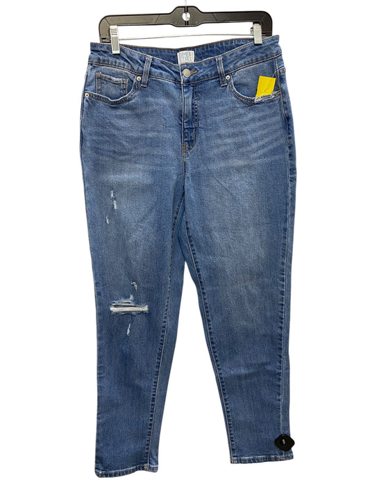 Jeans Skinny By Time And Tru In Blue Denim, Size: 8