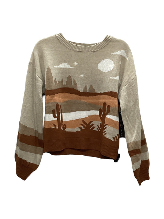 Sweater By Almost Famous In Beige, Size: L