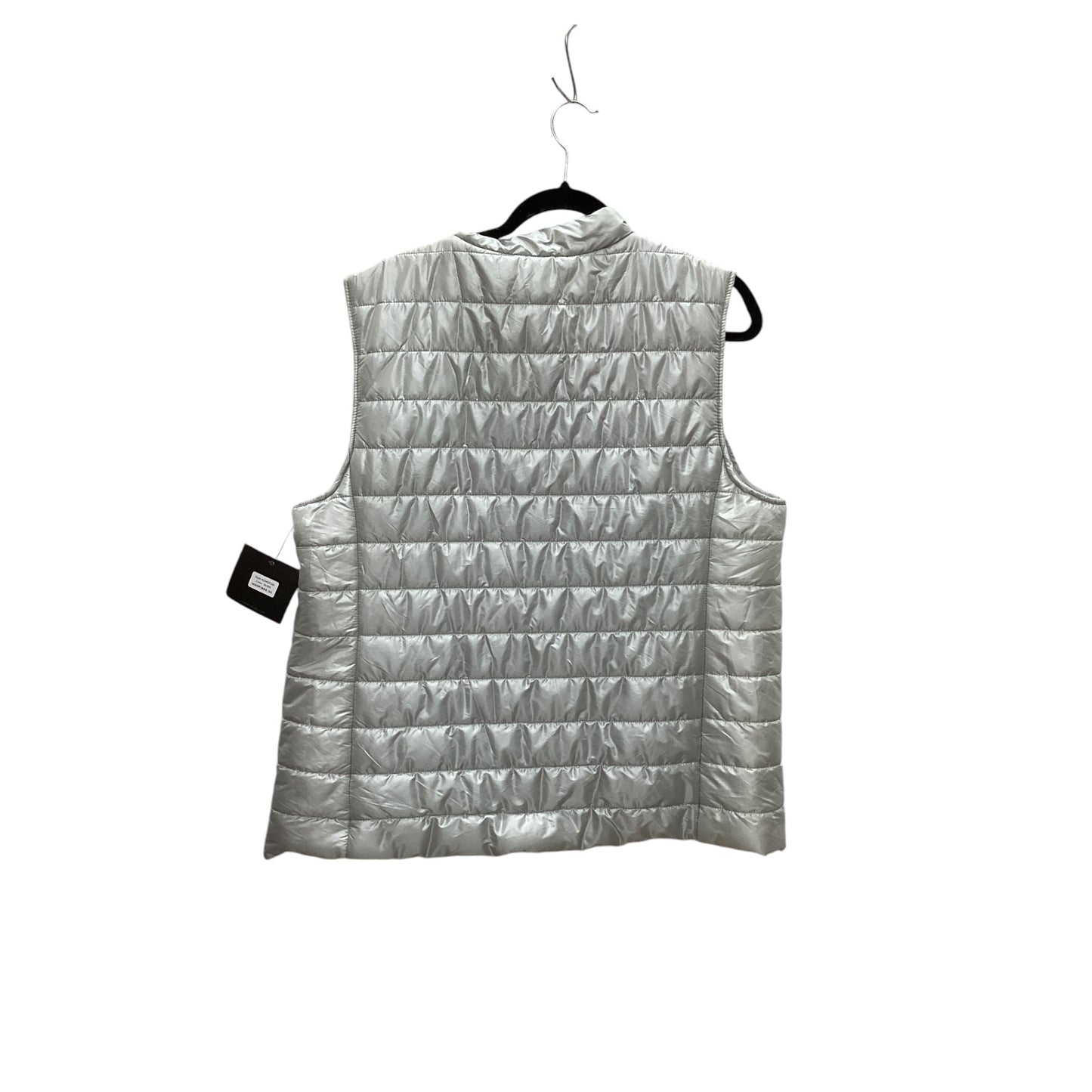 Vest Puffer & Quilted By Marc New York In Silver, Size: Xl