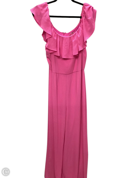 Jumpsuit By Betsey Johnson In Pink, Size: 12