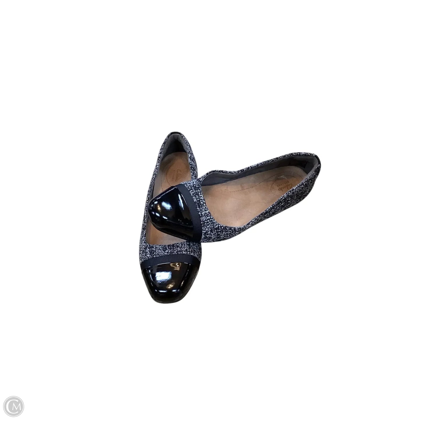 Shoes Flats By Clarks In Black, Size: 8