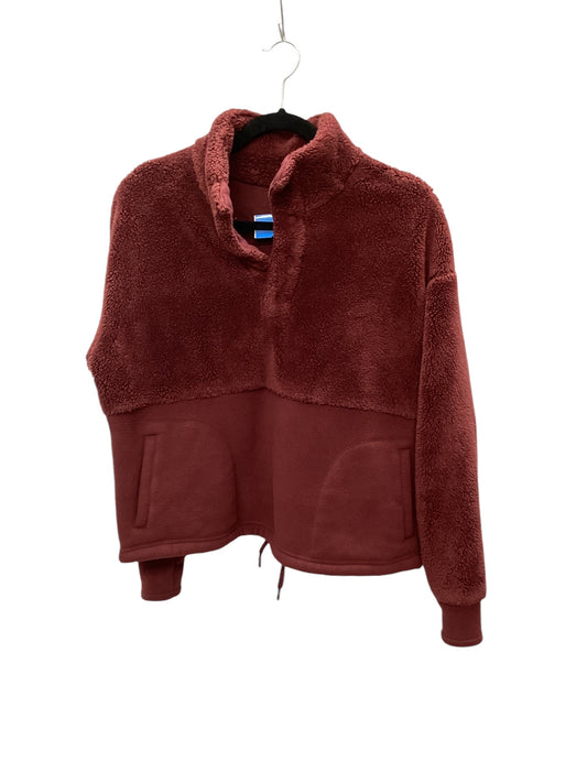 Jacket Faux Fur & Sherpa By All In Motion In Red, Size: M