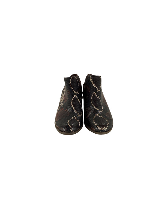 Boots Ankle Heels By Crown And Ivy In Snakeskin Print, Size: 7.5