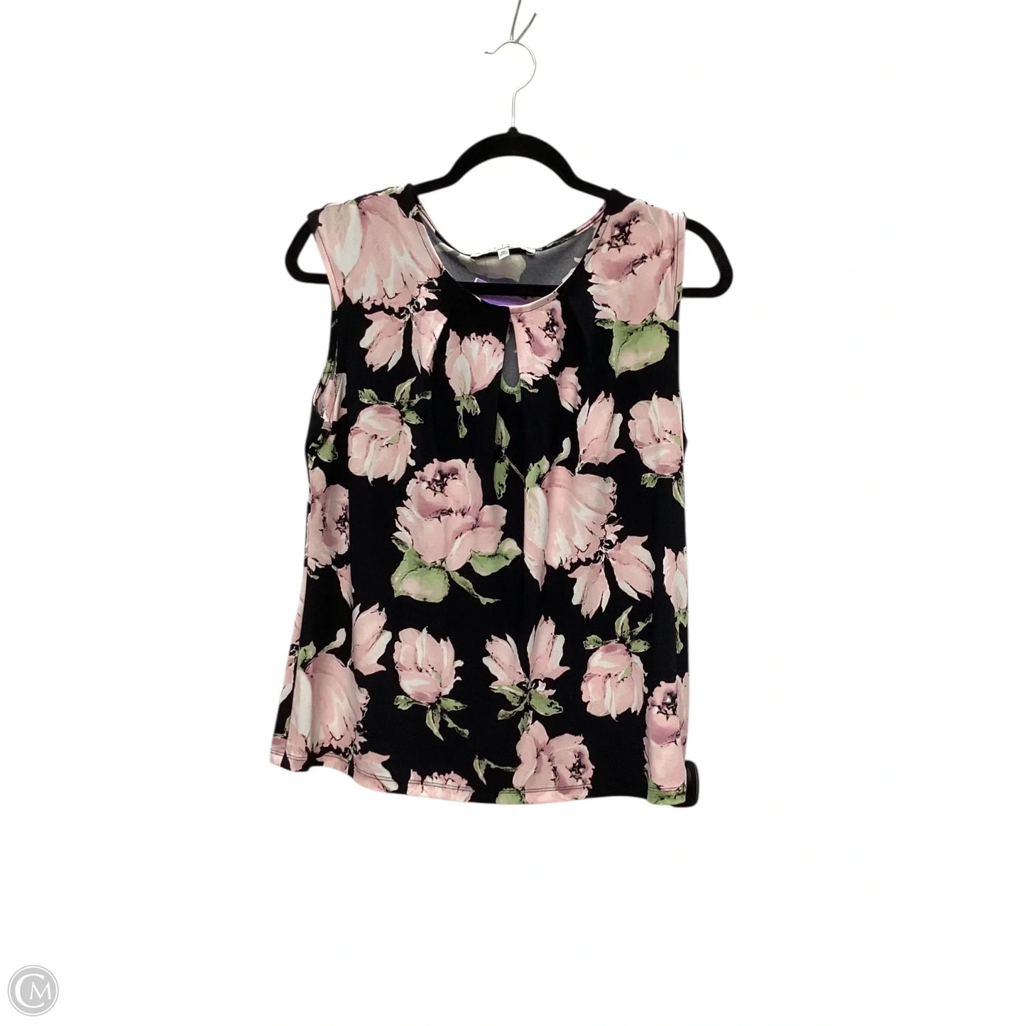 Top Sleeveless By Kasper In Floral Print, Size: Mp
