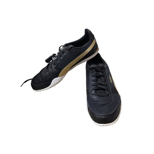 Shoes Sneakers By Puma In Black & Gold, Size: 9.5