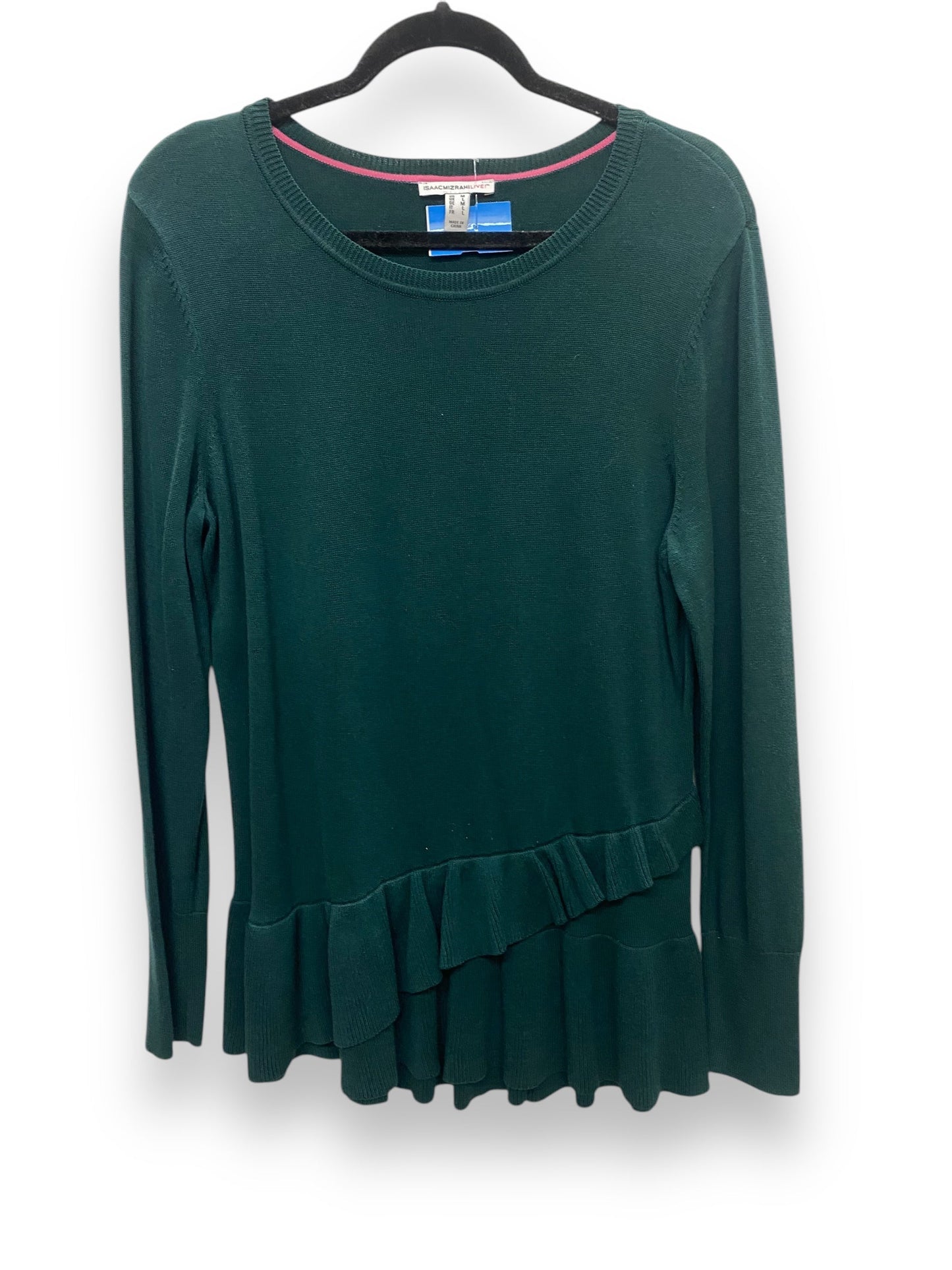 Top Long Sleeve By Isaac Mizrahi Live Qvc In Green, Size: M