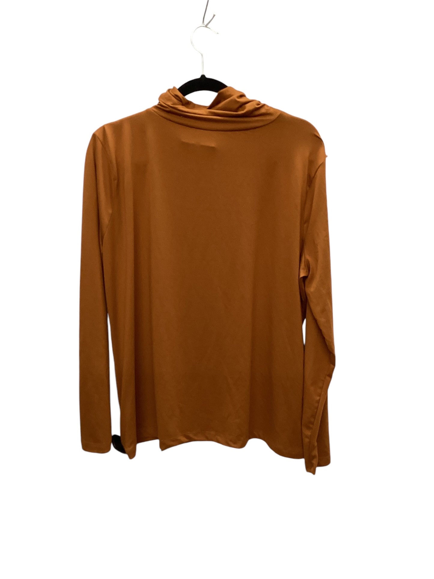 Top Long Sleeve By Zenana Outfitters In Orange, Size: 3x