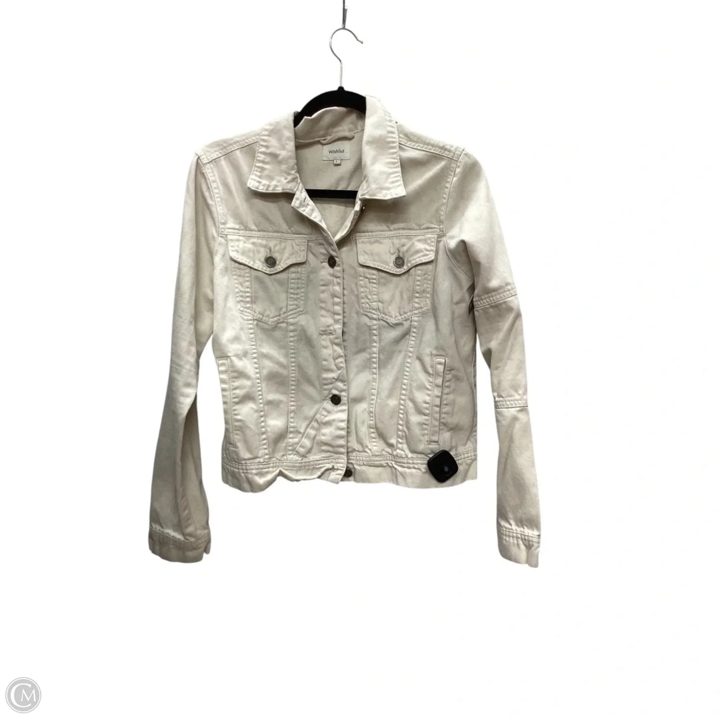 Jacket Denim By Wishlist In Cream Denim, Size: L