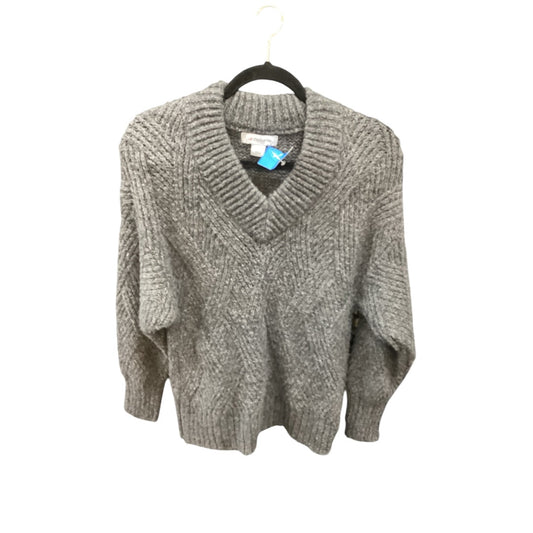 Sweater By Liz Claiborne In Grey, Size: S