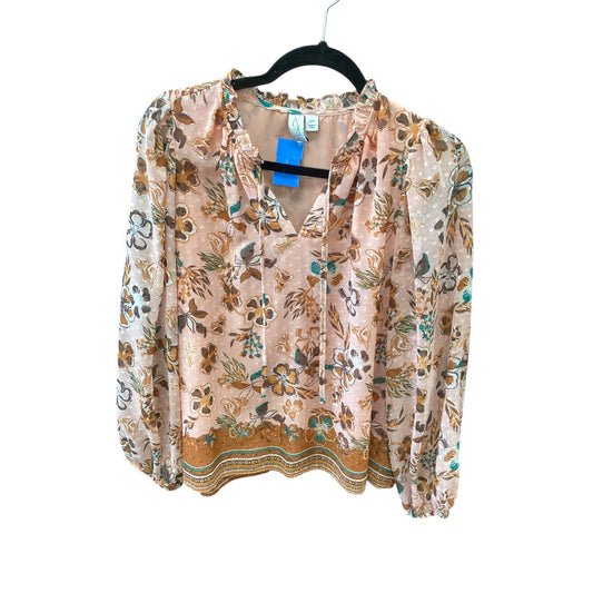 Top Long Sleeve By Joie In Pink, Size: S