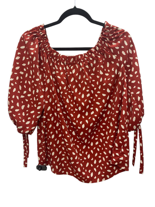 Top Long Sleeve By Umgee In Red, Size: M