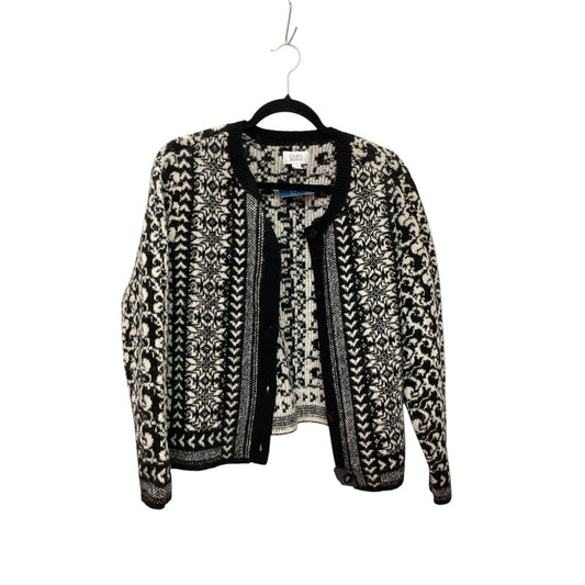 Cardigan By Croft And Barrow In Black & White, Size: L