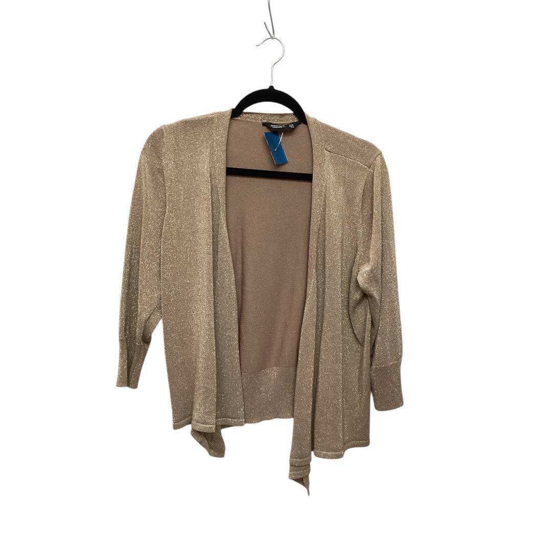 Cardigan By Simply Vera In Gold, Size: Xxl