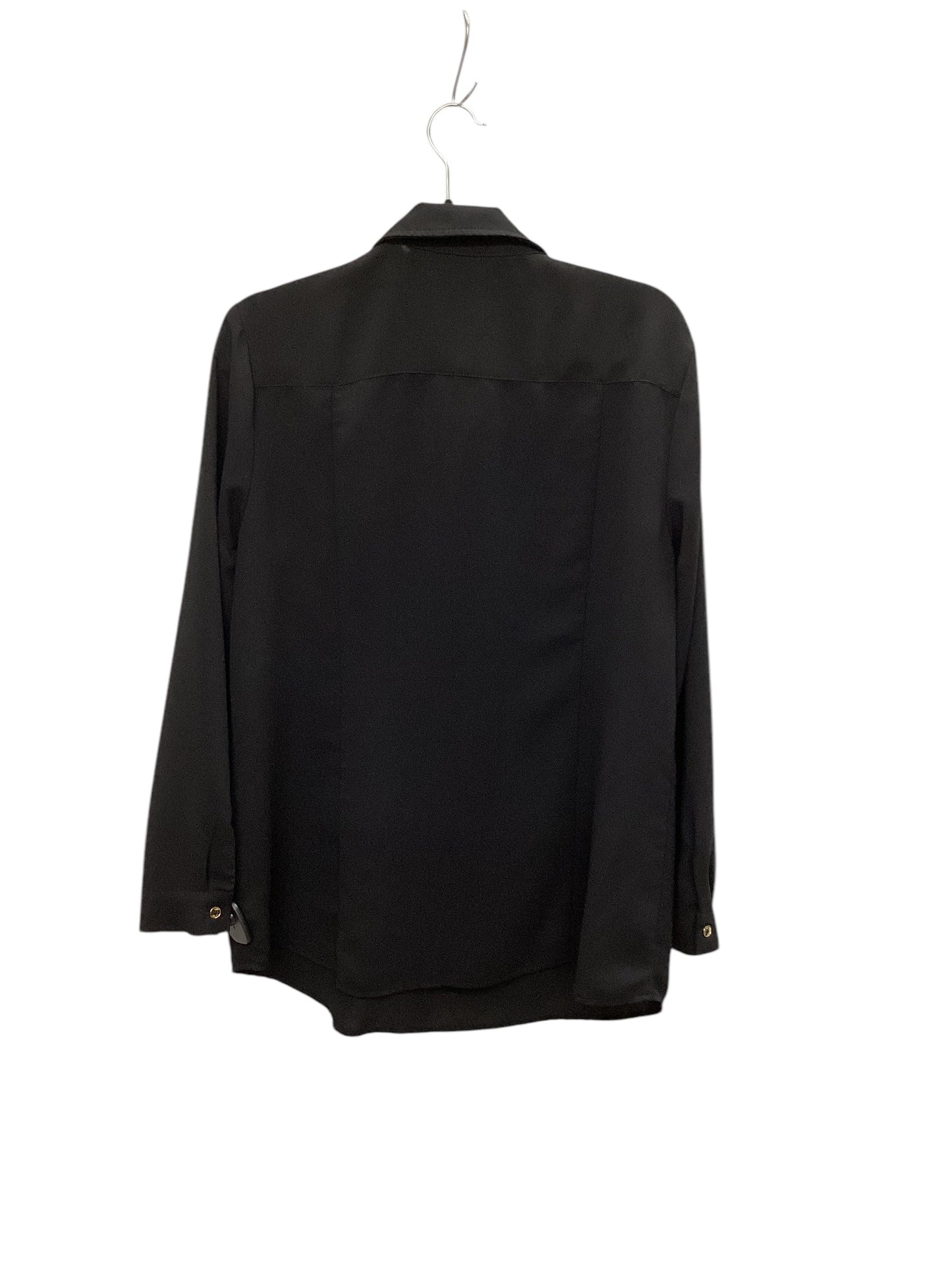 Top Long Sleeve By Jones New York In Black, Size: L