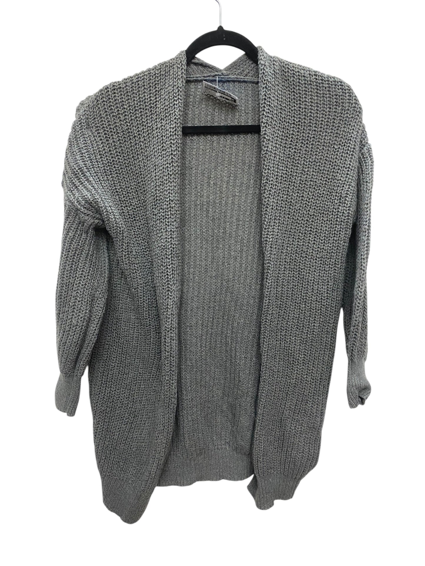 Sweater Cardigan By Shein In Grey, Size: M