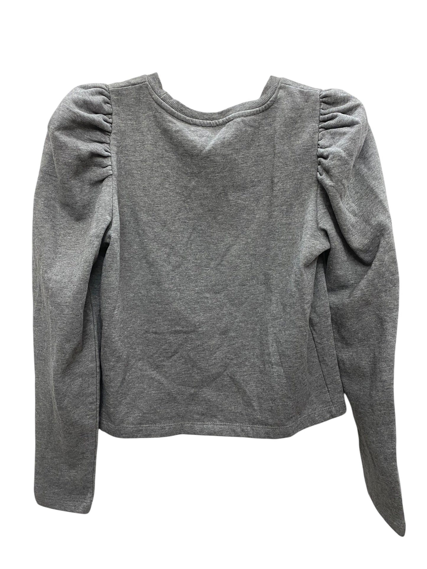 Top Long Sleeve By Zara In Grey, Size: S