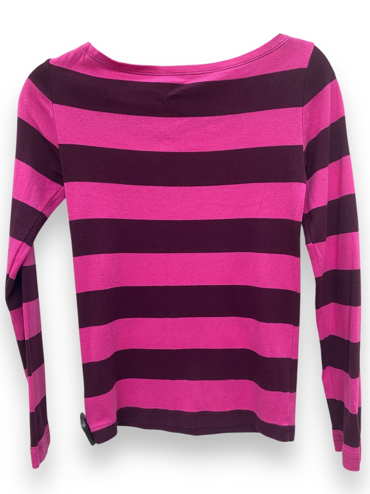 Top Long Sleeve Basic By Gap In Striped Pattern, Size: S