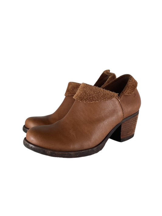 Boots Ankle Heels By Born In Brown, Size: 7