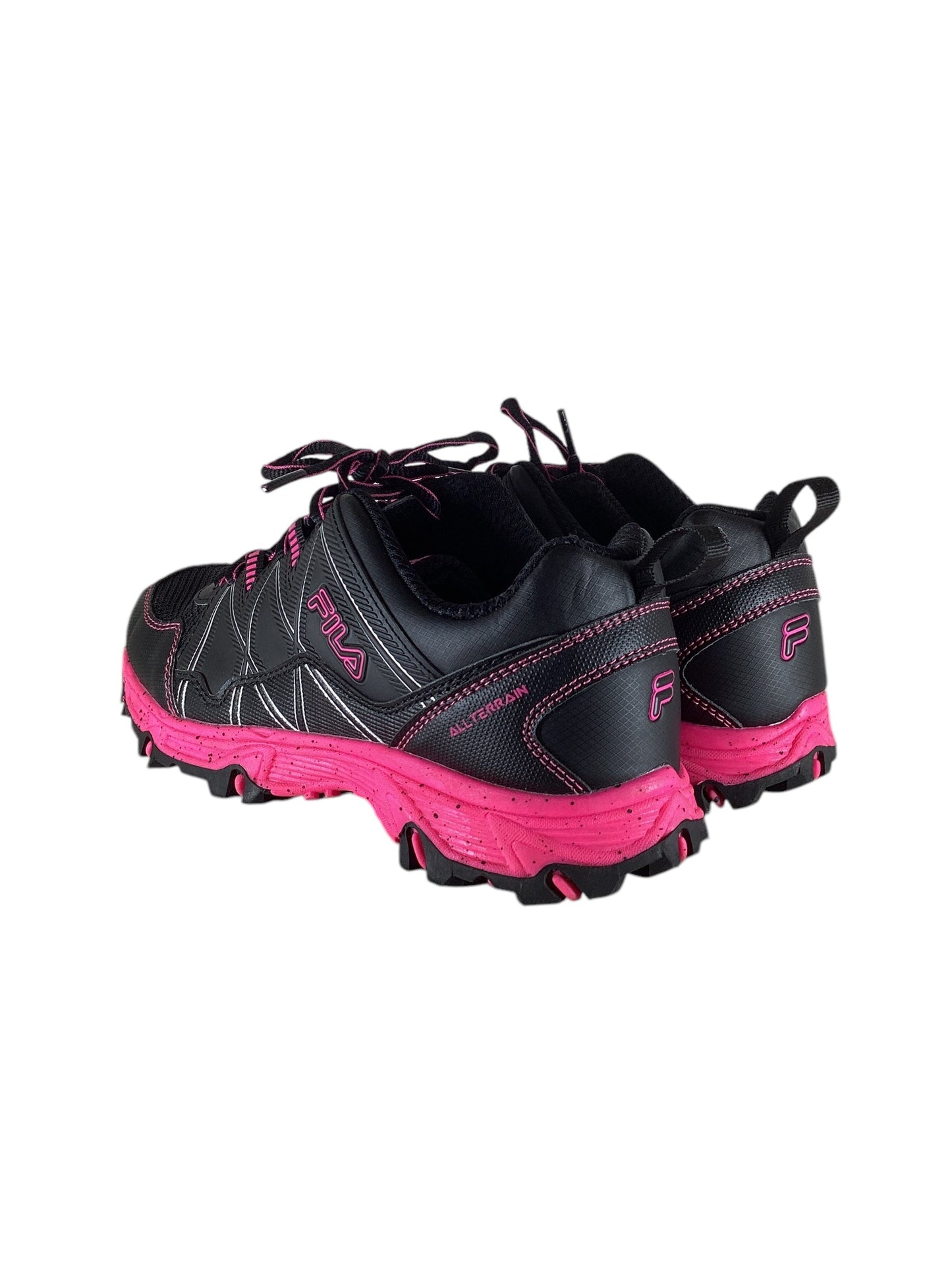 Shoes Sneakers By Fila In Black & Pink, Size: 7.5