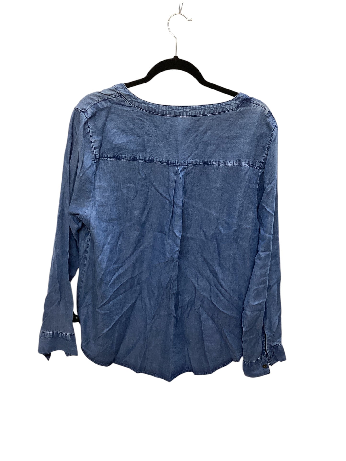 Top Long Sleeve By Gap In Blue, Size: L