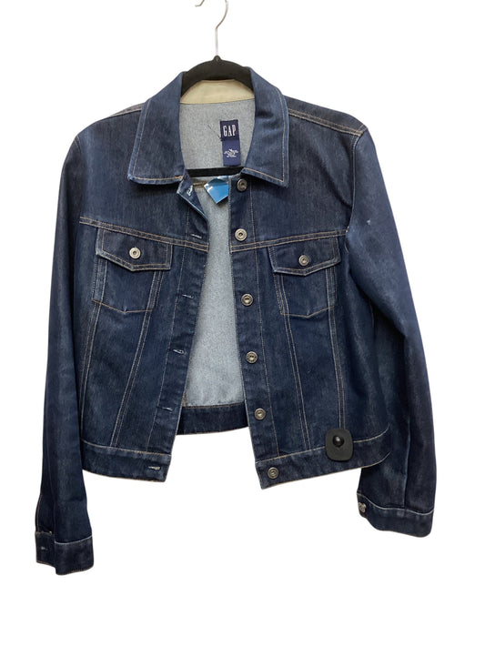 Jacket Denim By Gap In Blue, Size: M