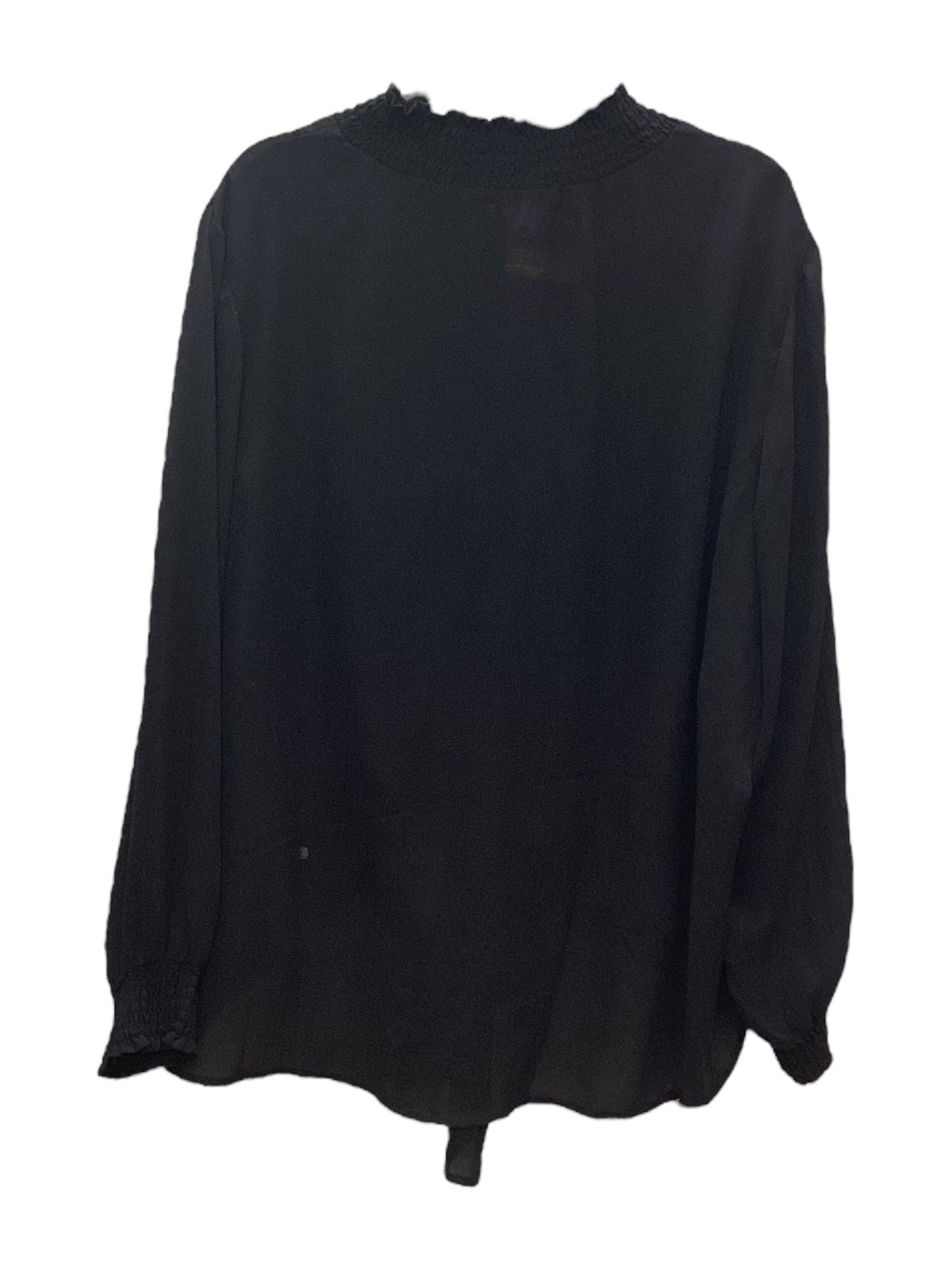 Top Long Sleeve By Clothes Mentor In Black, Size: 3x