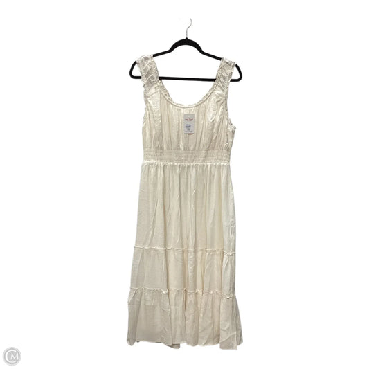 Dress Casual Maxi By Lucky Brand In Cream, Size: Xl