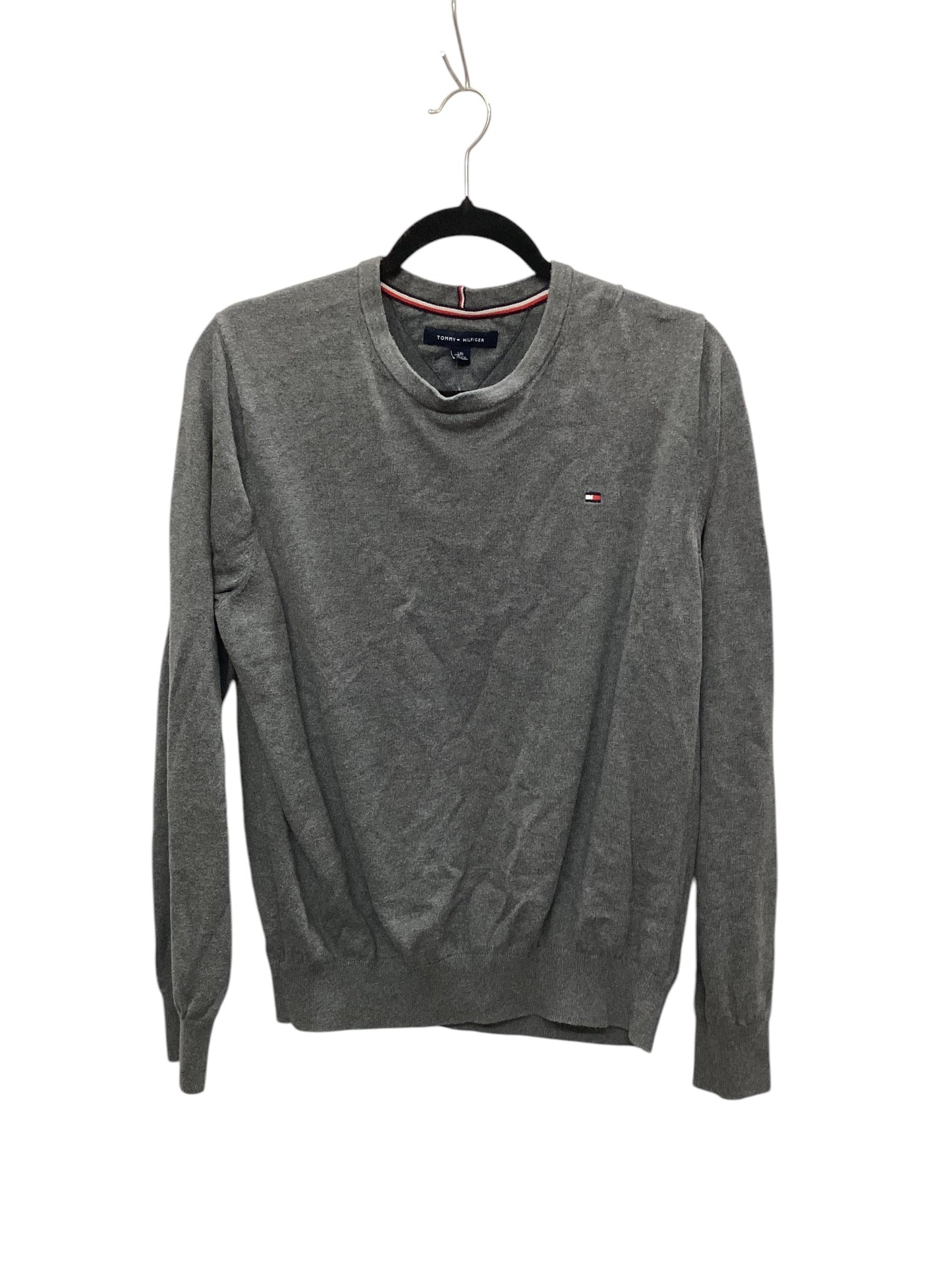 Top Long Sleeve Basic By Tommy Hilfiger In Grey, Size: L