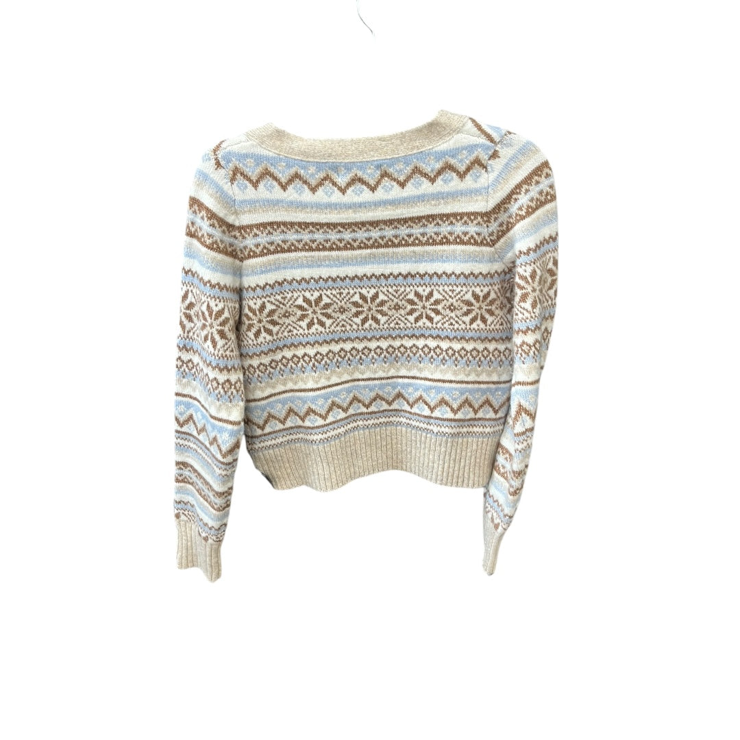 Sweater Cardigan By Jessica Simpson In Beige, Size: S