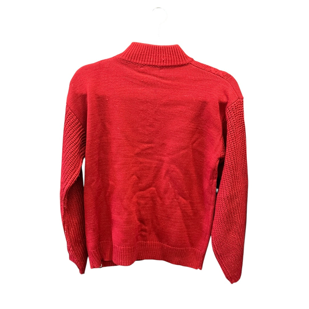 Sweater By Clothes Mentor In Red, Size: S