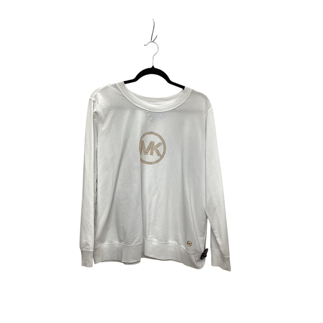 Sweatshirt Crewneck By Michael By Michael Kors In White, Size: Xl