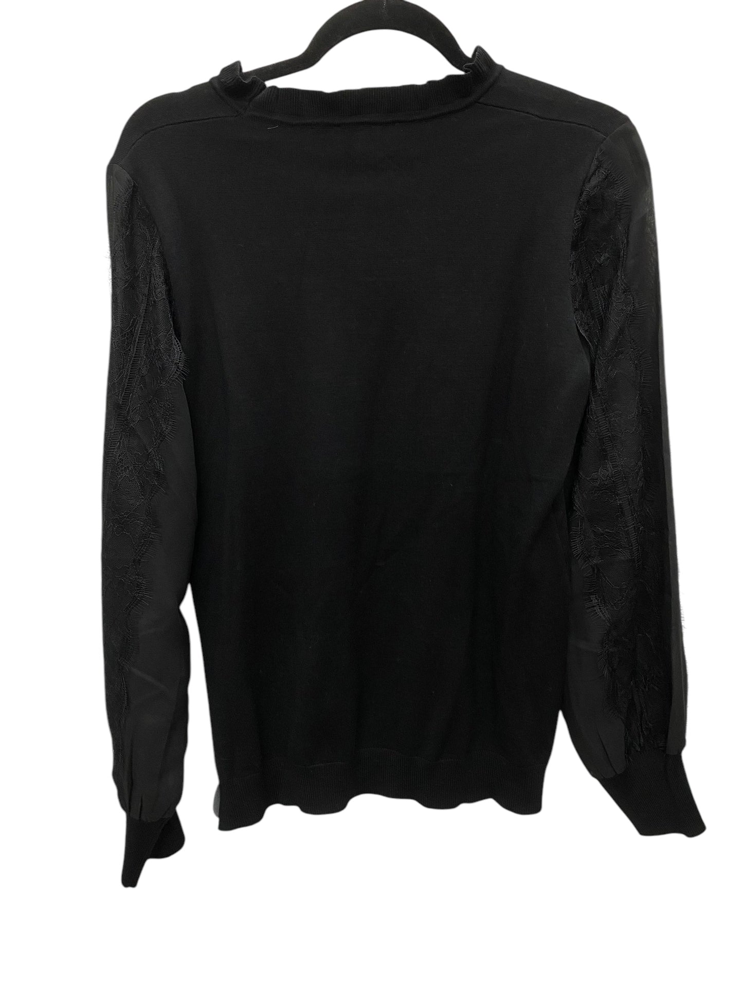 Top Long Sleeve By Adrianna Papell In Black, Size: M