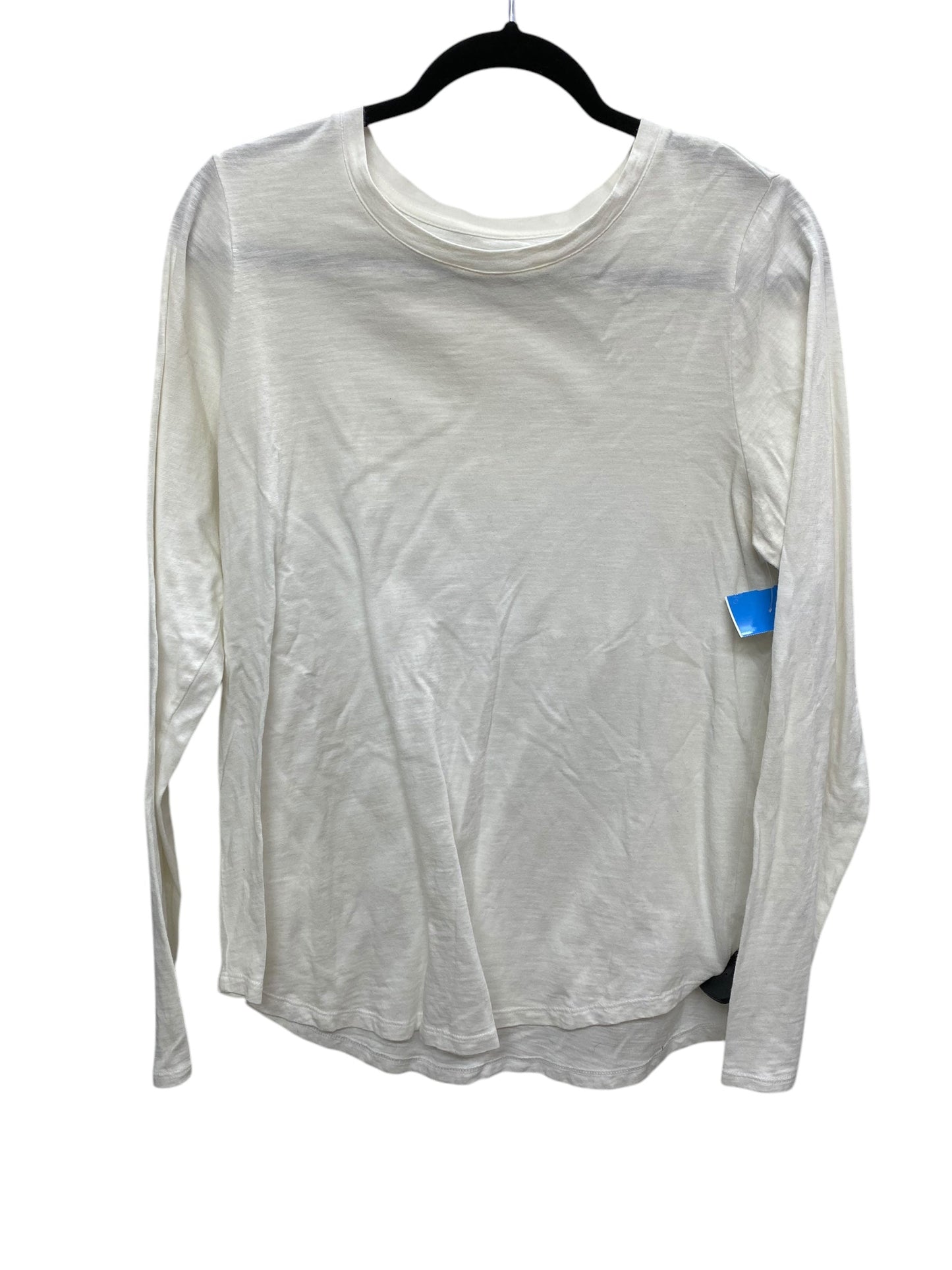 Top Long Sleeve Basic By Old Navy In White, Size: L