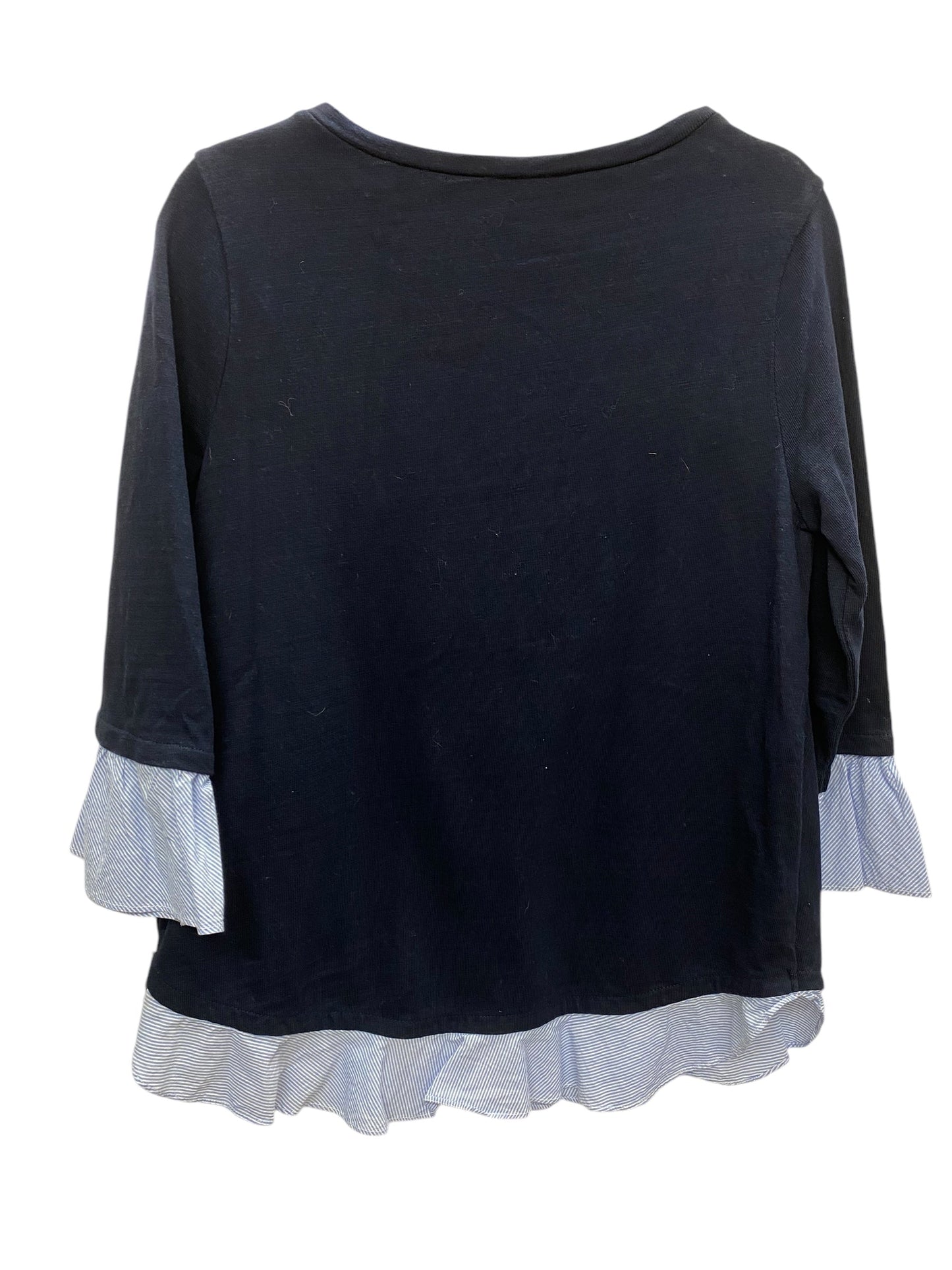 Top Long Sleeve By Loft In Navy, Size: M