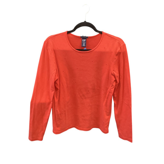 Top Long Sleeve By Gap In Orange, Size: L