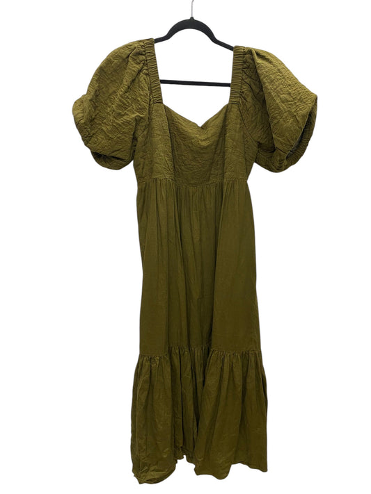 Dress Casual Midi By Madewell In Green, Size: 10