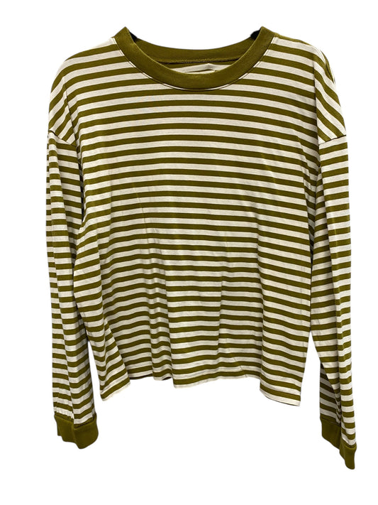 Top Long Sleeve Basic By Madewell In Green, Size: L