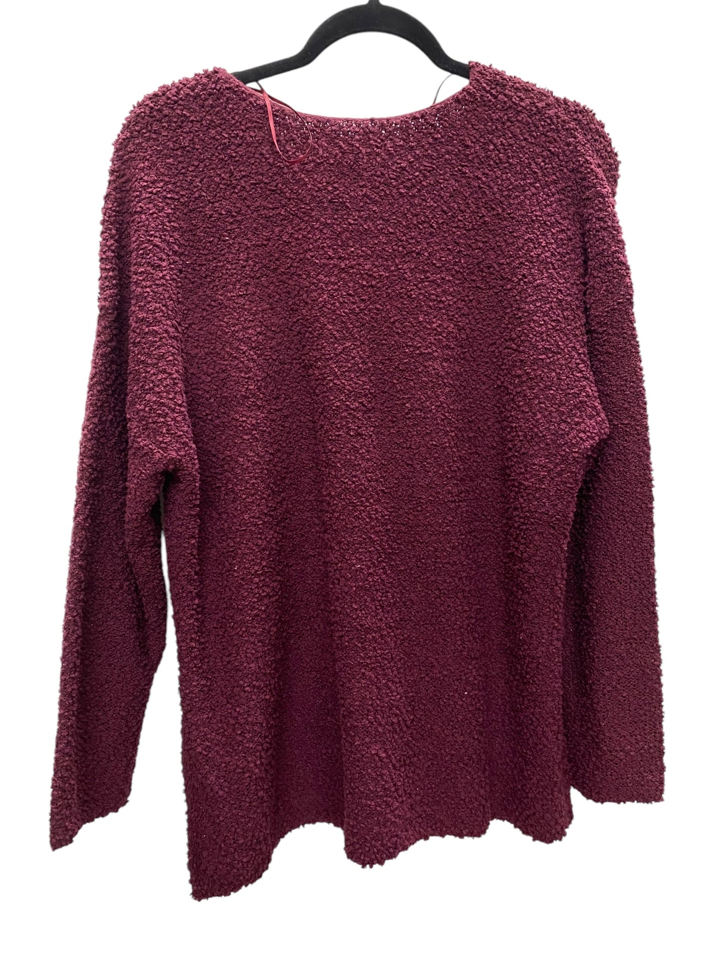 Top Long Sleeve By Knox Rose In Red, Size: L