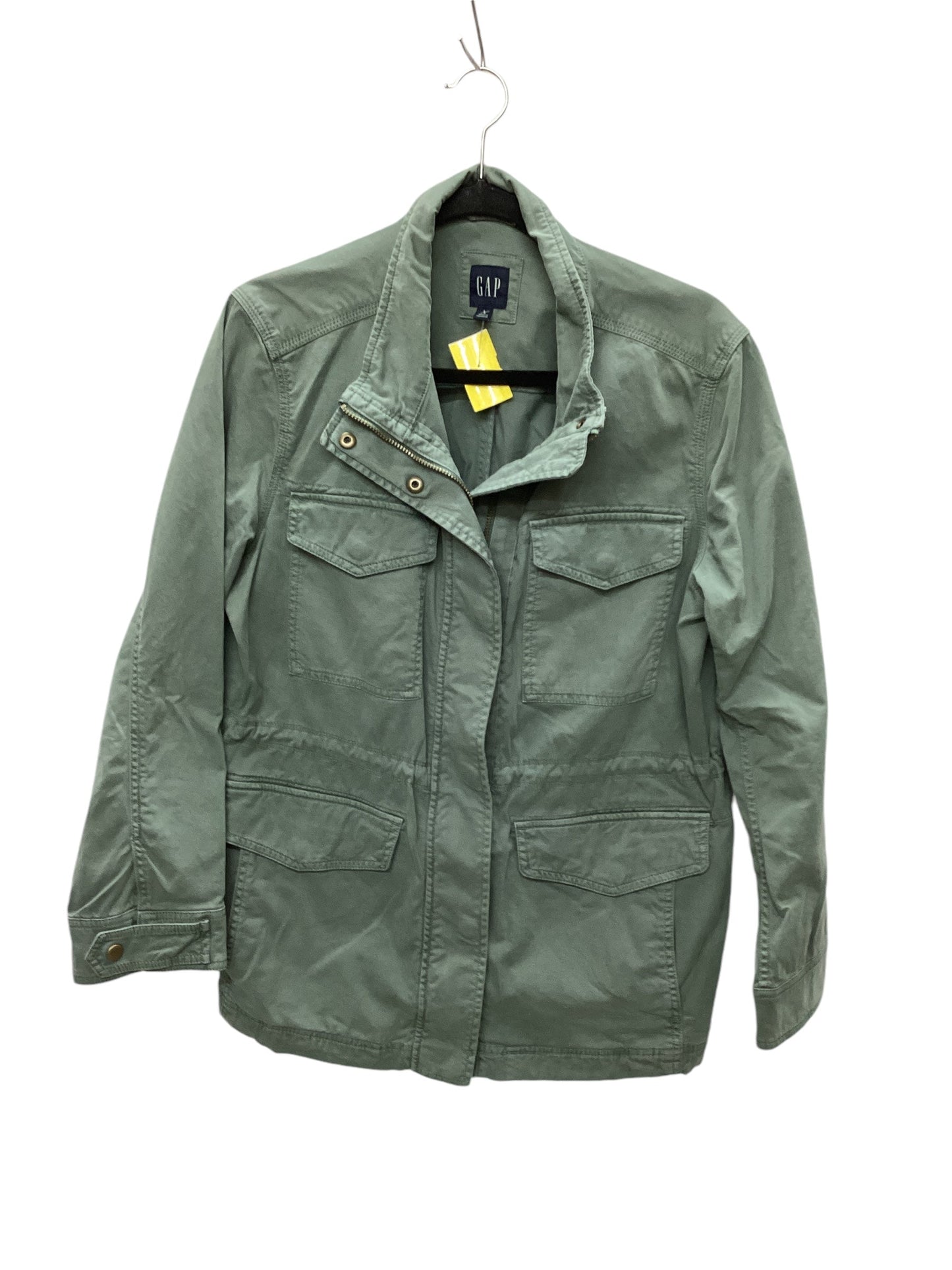 Jacket Denim By Gap In Green, Size: L