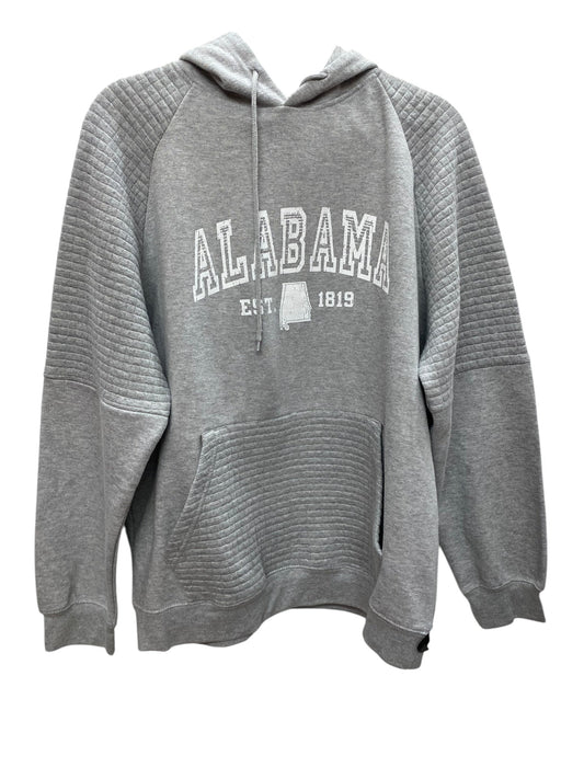 Sweatshirt Hoodie By Clothes Mentor In Grey, Size: Xl