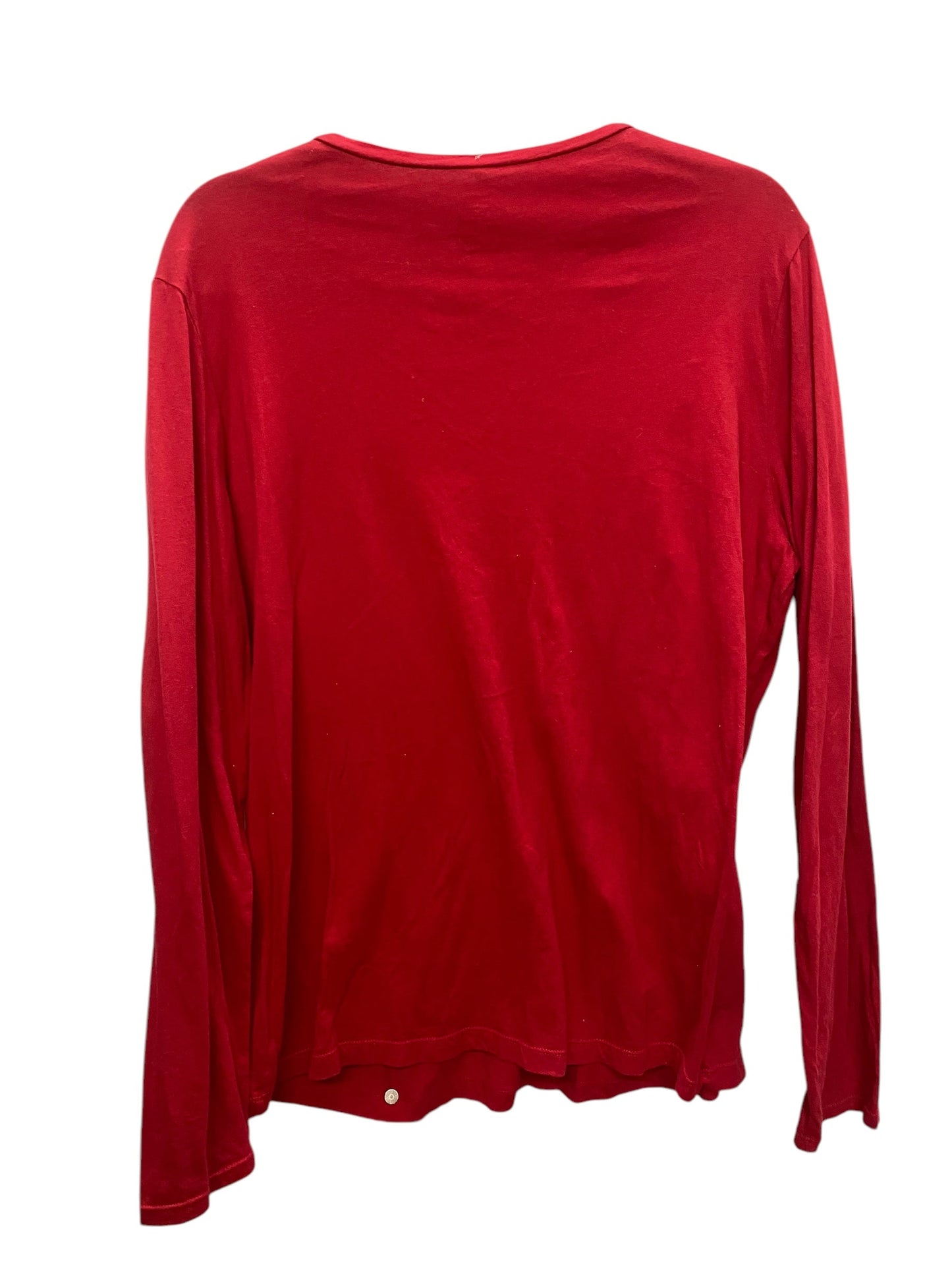 Top Long Sleeve By Clothes Mentor In Red, Size: 2x