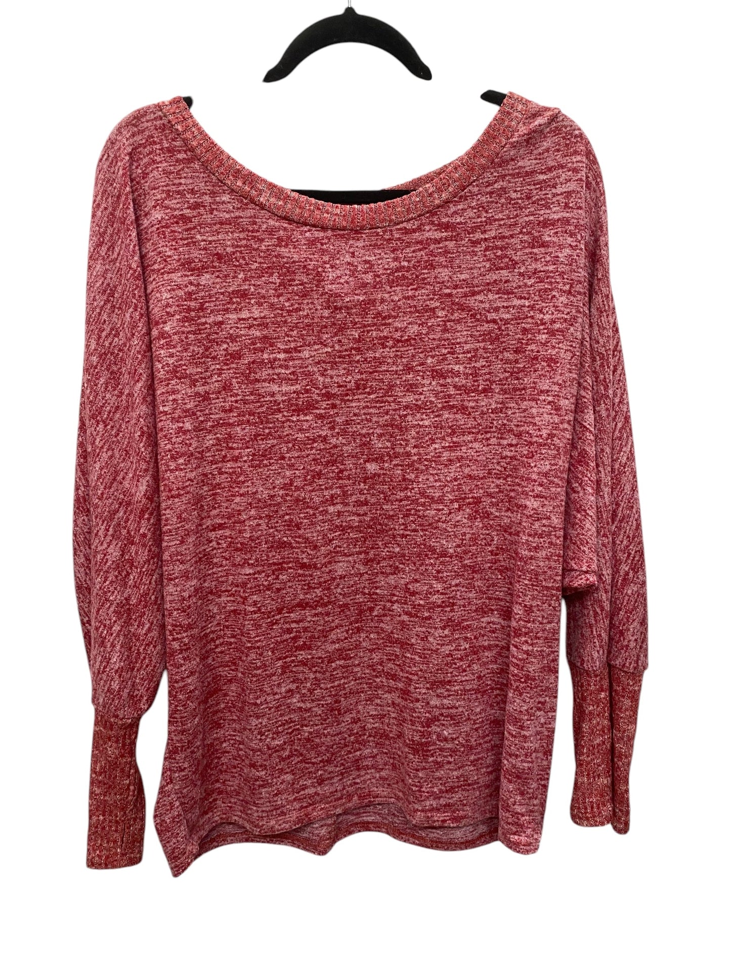 Top Long Sleeve By Bibi In Red, Size: Xl