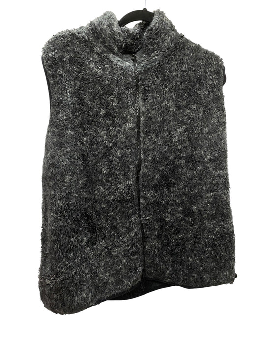 Vest Fleece By Clothes Mentor In Grey, Size: Xl