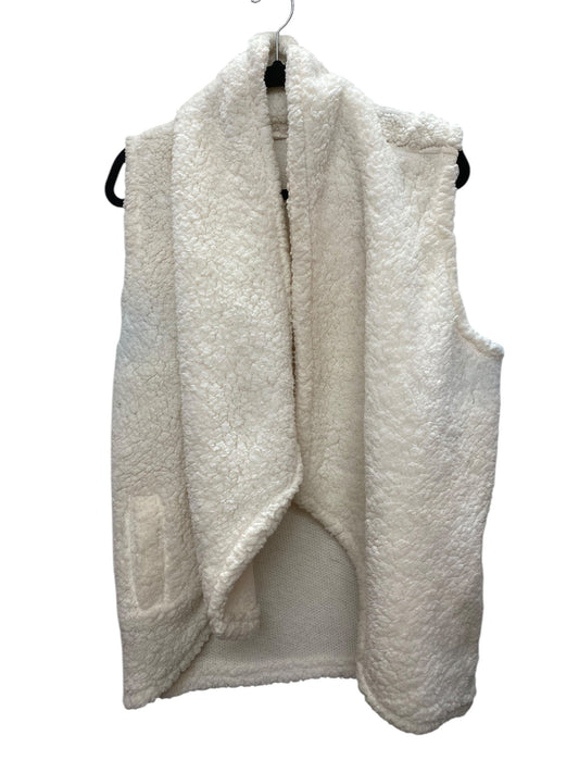 Vest Fleece By Clothes Mentor In Cream, Size: 1x