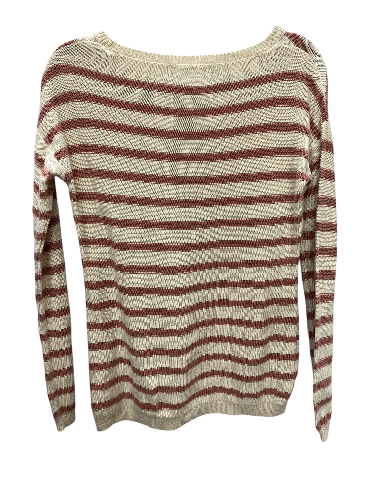 Top Long Sleeve By Pink Rose In Striped Pattern, Size: S