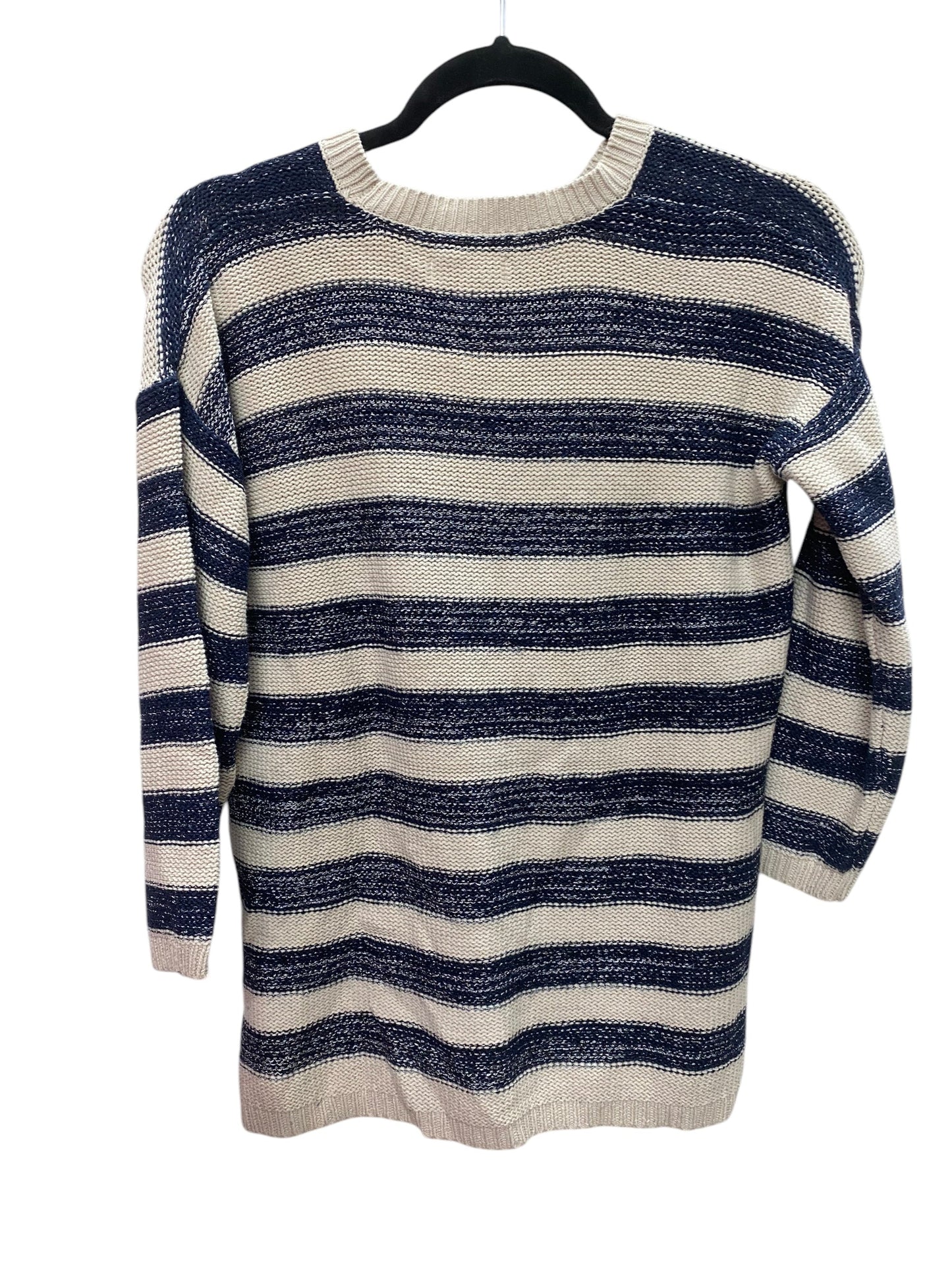 Top Long Sleeve By Kim Rogers In Striped Pattern, Size: M