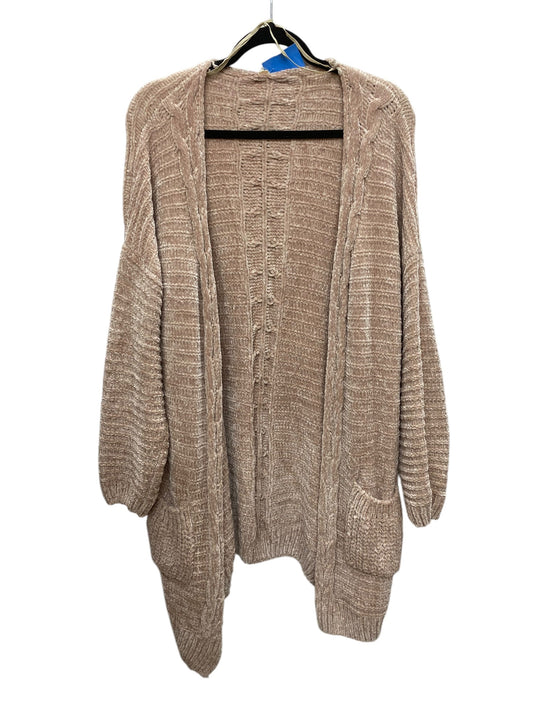 Sweater Cardigan By Wishlist In Beige, Size: L