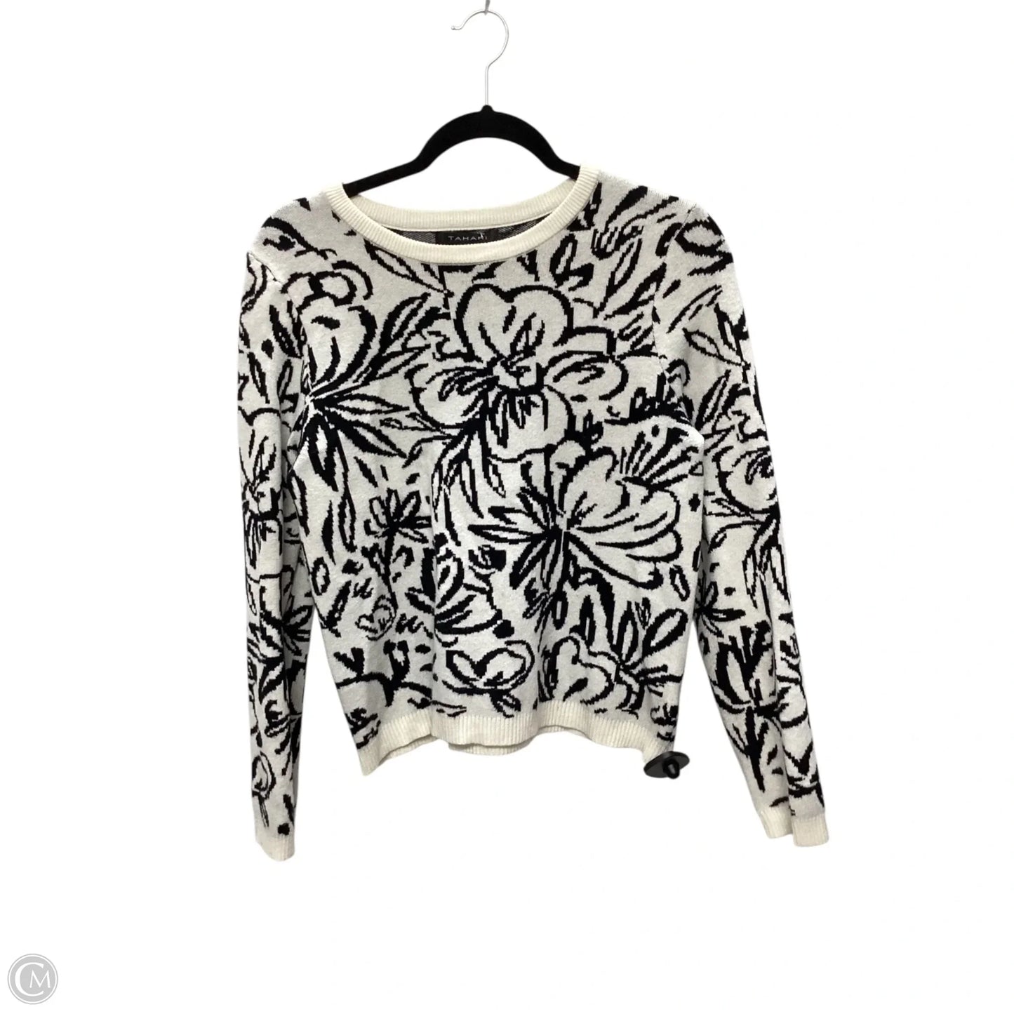 Top Long Sleeve By Tahari In Floral Print, Size: M