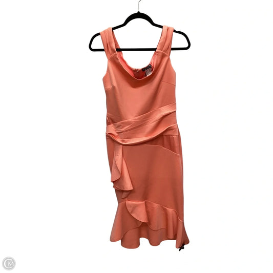 Dress Party Midi By Venus In Orange, Size: M
