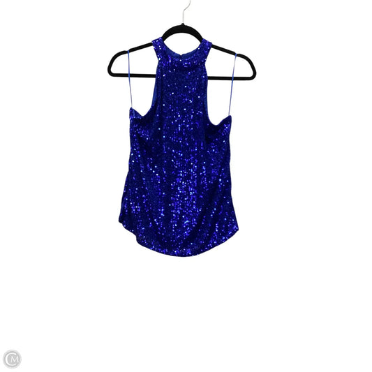 Top Sleeveless By Cable And Gauge In Blue, Size: L